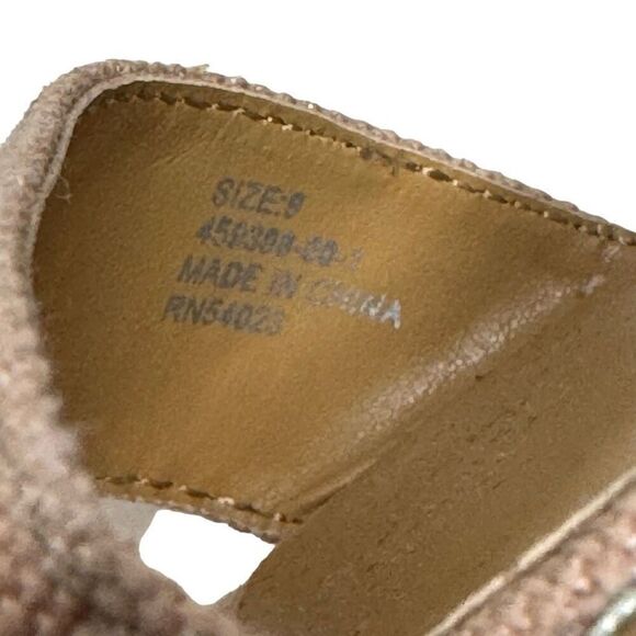 Banana Republic factory beige canvas espadrille wedge sandals size 9 - Picture 6 of 14